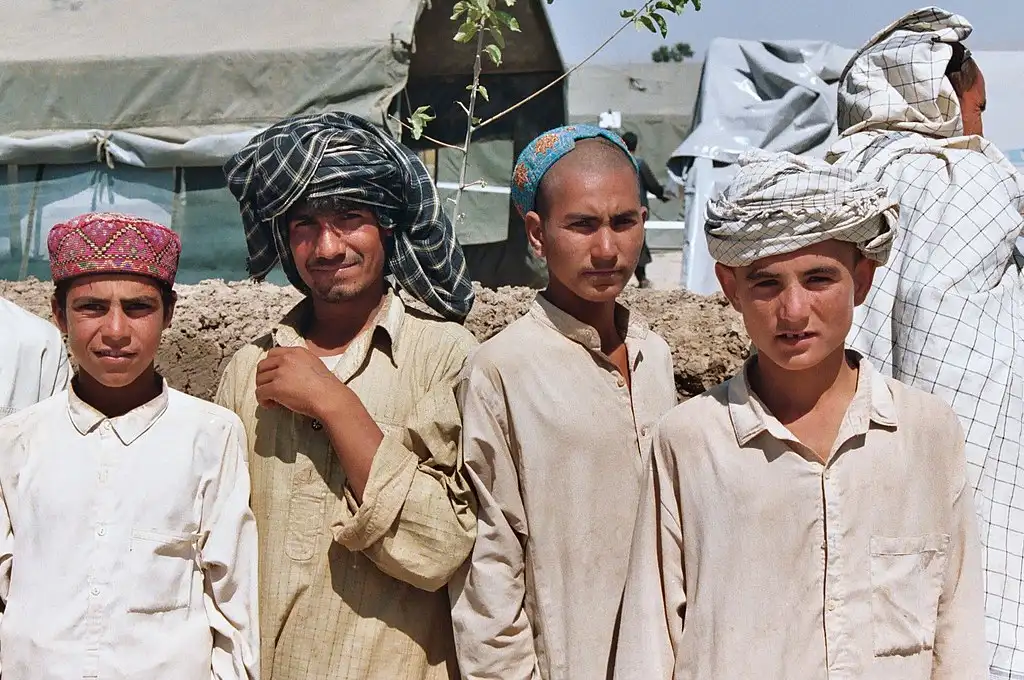 Afghan village boys