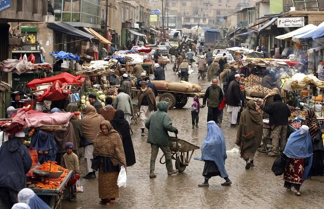 Afghanistan kabul city market bazzar