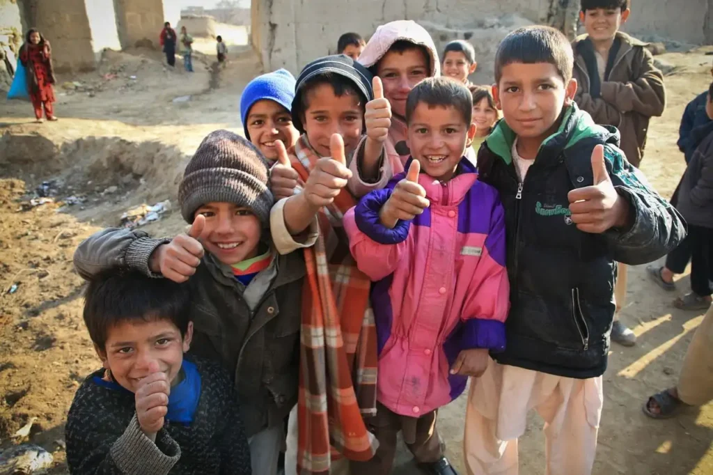 Afghanistan school students