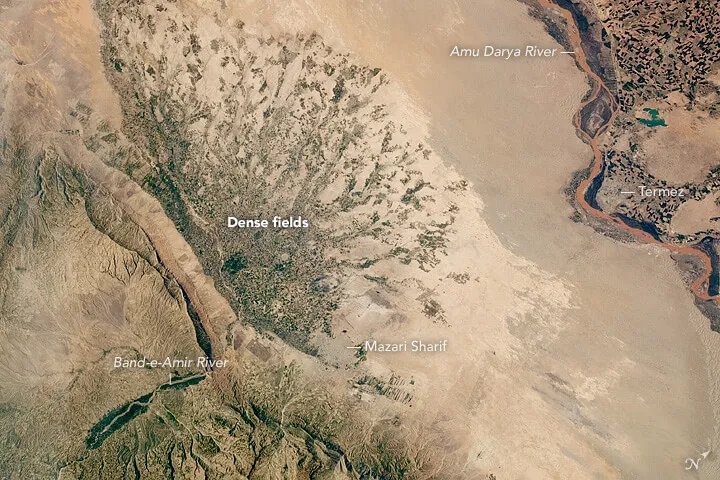 Band e Amir alluvial fan