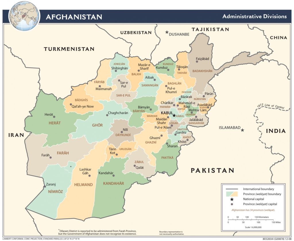 afghanistan map 2