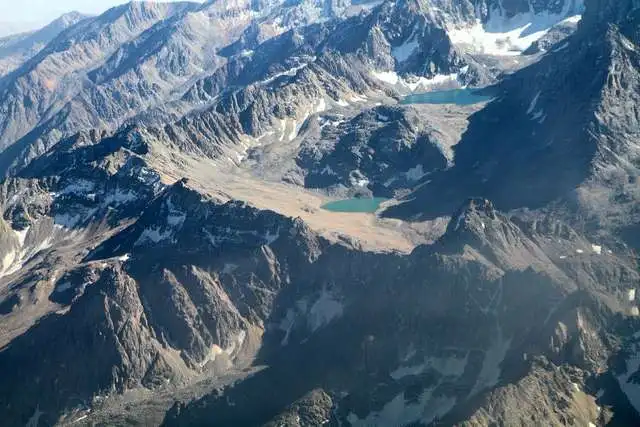 an aerial view of the mountains in northern afghanistan