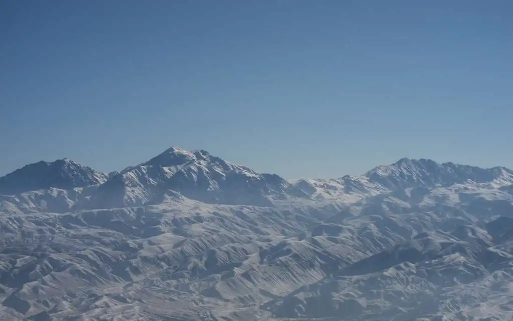 the view of eastern afghanistan is seen out the crew
