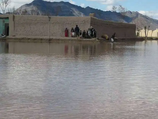 afghan villagers affected by the flood in the herat