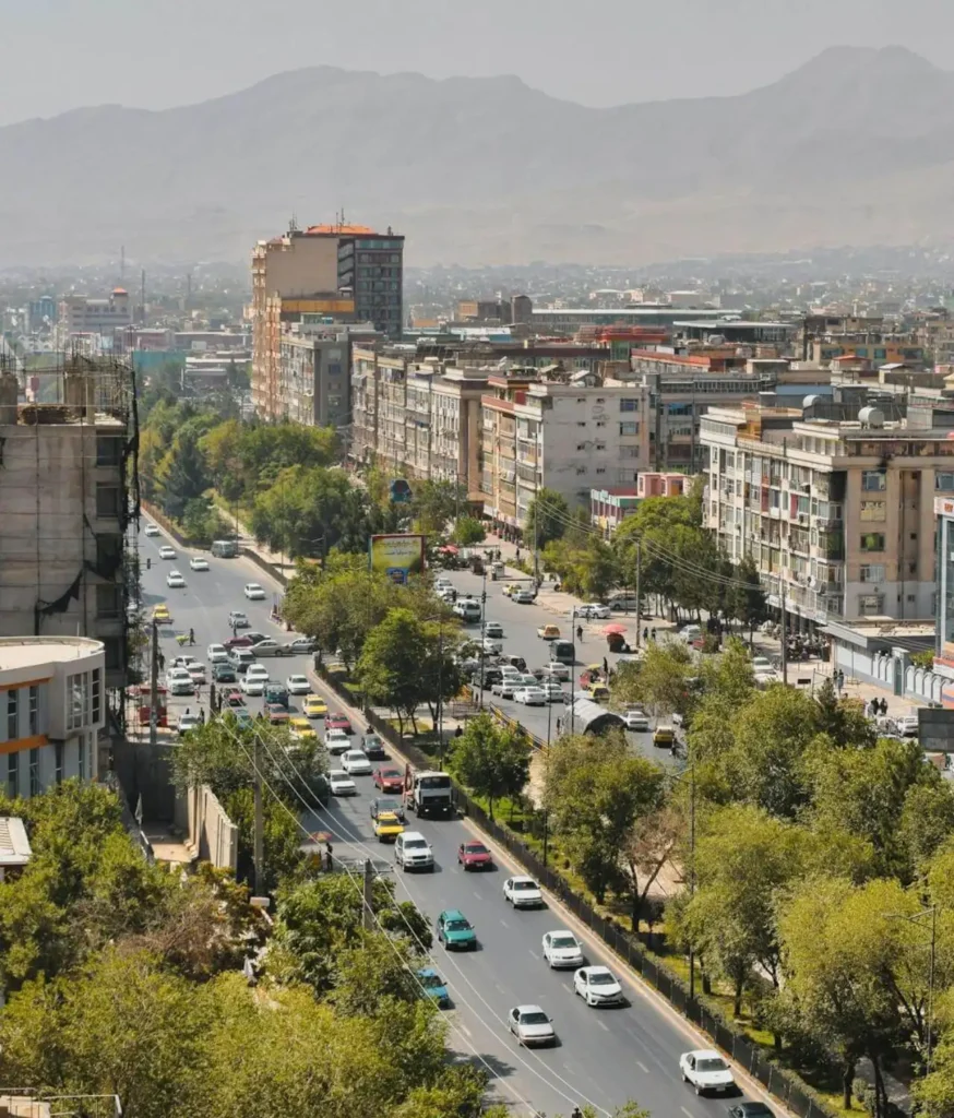 main road kabul