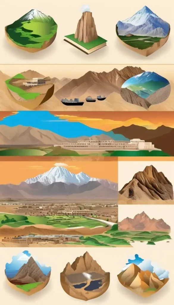 illustration on various natural resources of Afghanistan